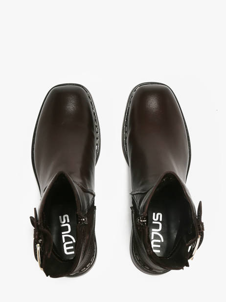 Enkellaarsjes Uit Leder Mjus Bruin women L93203 ander zicht 3